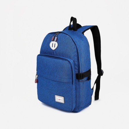 School backpack from lightning textiles, Fulldorn, 2 pockets, blue color-2