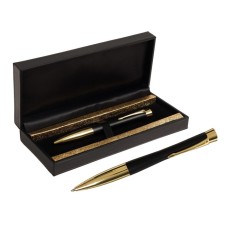 Handle Gift Ballic Calligrata, in the leatherette case PB U, rotary, black body with gold