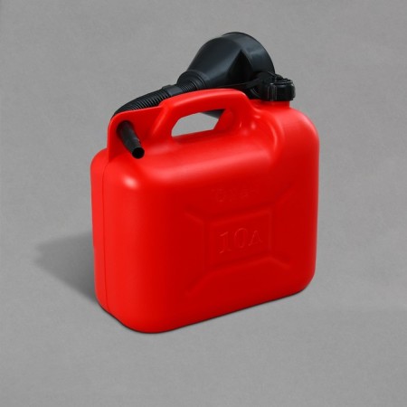 Kanistr Fuel and Manic Ground, 10 l, with a funnel, red-3