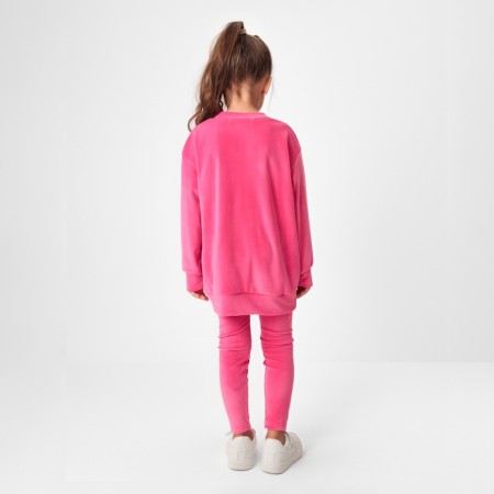 Kidsa (sweatshirt, leggings) KAFTAN PLUSHY R.30 (98-104), fuchsia-2