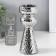 Ceramics candlestick per 1 candle "Terra" d = 3.5 cm silver 6x6x14.7 cm