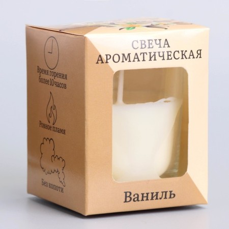 Aromatic candle in glass 5x6cm, vanilla-5