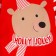 Combineson crumb I "Bear", height 74-80 cm, red