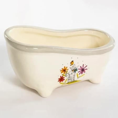 Elrington sponge stand “Gray Cat”, 12.7x6.7 cm-1