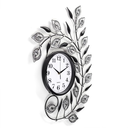 Watch Wall Interior Large "Frigs with Lessons", silent, 70 x 50 cm, D-22 cm-1