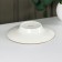 Porcelain plate for a paste of the ORGANIC GOLD, 150 ml, D = 21 cm, white color