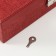 Casket to the leatherette for jewelry "Red" combined 26.7x18.5x7.5 cm