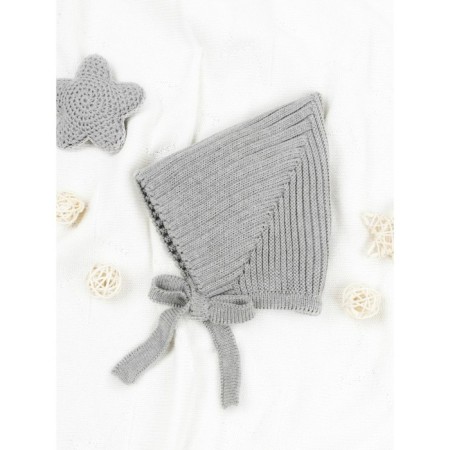 Hat on the ties Children's Amarobaby Pure Love Elf, size 40-42 cm, color gray color-5