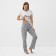 Home Home "Dachshund" (T -shirt, trousers), white/gray color, size 44