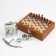 Set 6 in 1: Flaw 8 OZ, funnel, corkscrew, 2 piles, chess