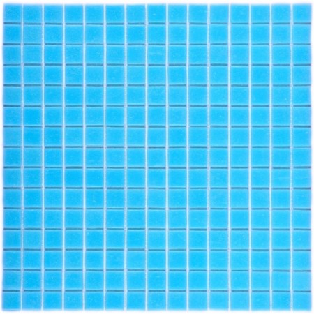Glass mosaic Bonaparte Simple Blue, on paper, 327x327x4 mm