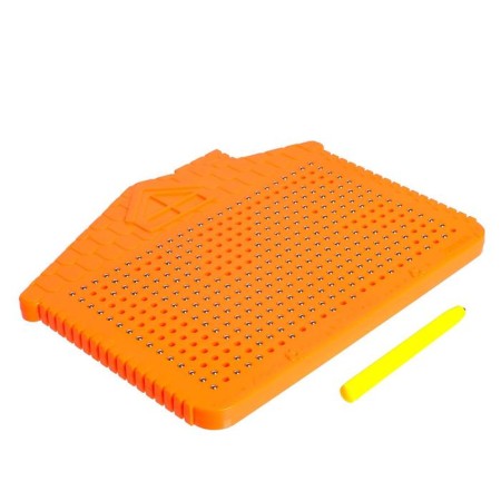 The training tablet "Magnetic drawing", orange color, 375 holes-2