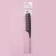 Antistatic comb, with a metal tail, carbon, 22 × 3 cm, black color