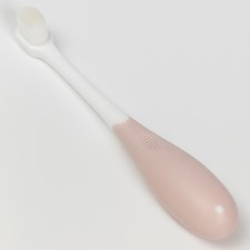 Baby toothbrush with soft bristles, nylon, pink color