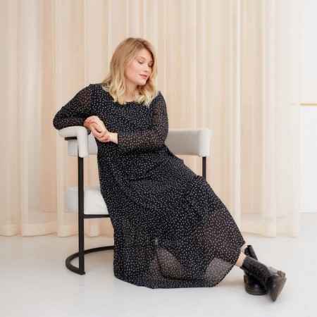 Women's dress Midy Mist Plus-Size, R.54, Black-5