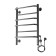 Domoterm electric heated towel rail "Orpheus" P6, 400x600 mm, right, black matte