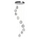 Chandelier "Capelia", size 40x309x40 cm, 54W IP 20