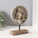 Polystone souvenir "Two gold owls on a branch" 5x12x20 cm