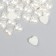 Decor for creativity plastic "Pearl heart" 0.8x0.8 cm