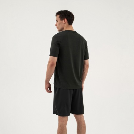 Male T -shirt, basic, size L (50), green color-3