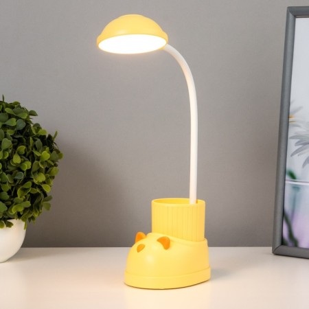 Table lamp "Boat Cat" LED 3 modes 3W USB Organizer yellow 8x11x31 cm Risalux-1