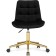 CHETERNIA CHASTER (California 999) Metal/velor, Gold/Black 50x60x80 cm