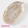 Dice dish of the Golden Leaf, 30 × 18 × 2 cm, white color