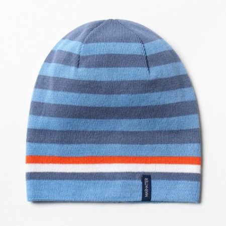 Hat for a boy, jeans color, size 52-54