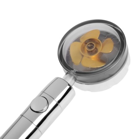 Shower Lake Zein Z2349, with a fan, 1 mode, plastic/stainless steel, yellow/chrome-8