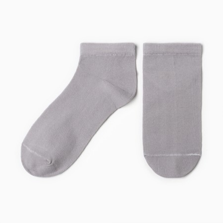 Women's socks shortened, gray color, size 23-25