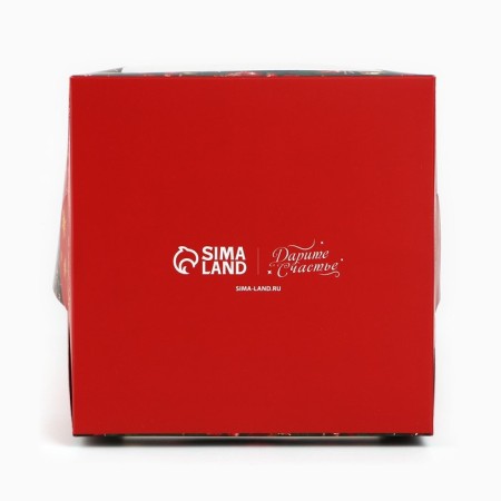 Folding box for a small cake "Luxurious Christmas tree", 15 x 15 x 18 cm, New Year-6