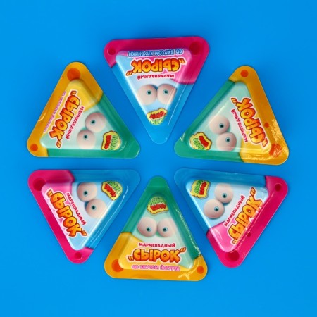 Chewing marmalade "cheese", assorted, 9.5 g-1