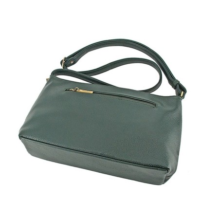 Female bag, artificial leather, green 30x8x20 cm-2