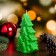 Decorative candle "spruce forest", 7.5 × 4.5 × 12 cm, green