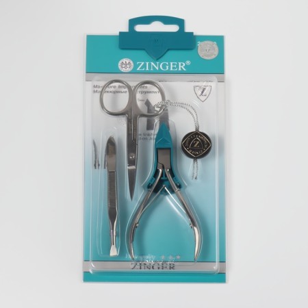 Manicure set, 3 objects, on a blister, silver color, sis-42-3