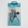 Manicure set, 3 objects, on a blister, silver color, sis-42