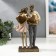 Polystone souvenir "Fighting a couple with hearts" 25.5x8.5x15 cm