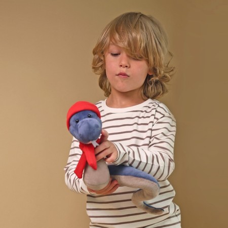 New Year! Soft toy "Snake Hitch", blue color, 20 cm-8