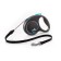 Roulette Flexi Black Design M (up to 20 kg) 5 m cable, black/blue