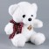 Soft toy "Mishutka", 23 cm, white color