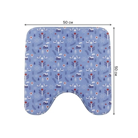 Winter evening toilet rug, anti -slip, size 50x50 cm-1