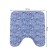 Winter evening toilet rug, anti -slip, size 50x50 cm