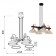 Rivoli Leila 4he27, 40 watts chandelier