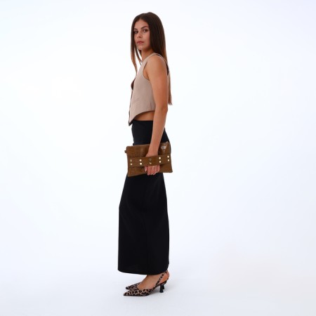 Lightning bag bag, brown color-7