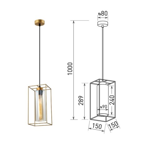 Luna Luna 5148-210 1he27 40W gold-2