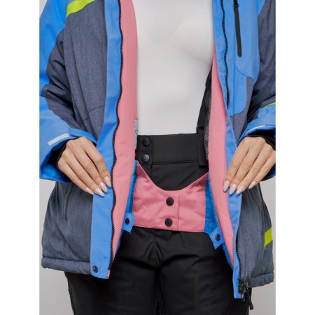 Ski jacket female winter, size 58, blue color-11