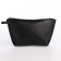 Women's bag with a zipper, with a cosmetic bag, black color