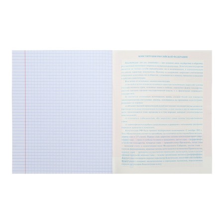 Notebook “Notebook”, 48 sheets in the “Social Studies” cage, covered cardboard, selective varnish, with reference material-3