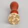 Printing for wax with a wooden handle "Ducks" 9x2.5x2.5 cm