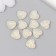 Coboson "Heart" White 1 cm